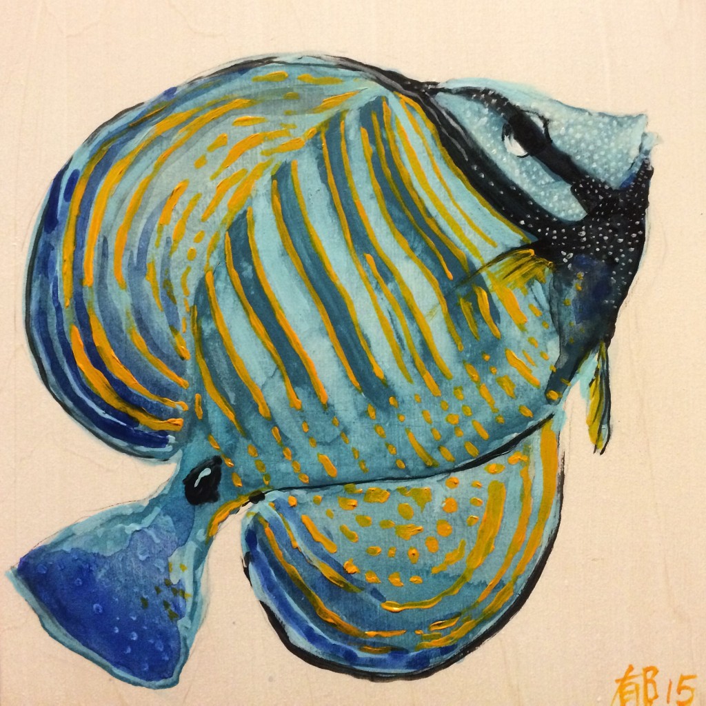 Desjardini Sailfin Tang painting