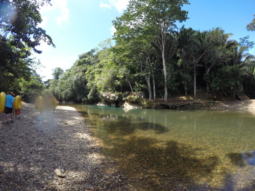 Sibun River Belize Cave Tubing.